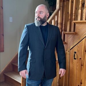 Ermenegildo Zegna Charcoal Wool Suit